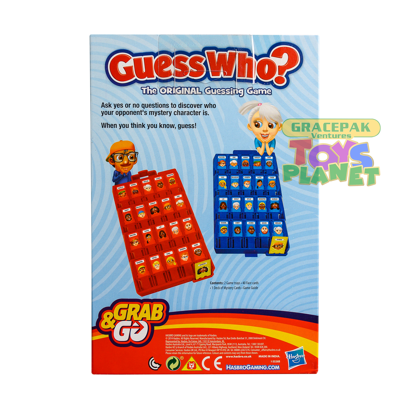 Hasbro Gaming B1204 Guess Who? Grab and Go Game Soko